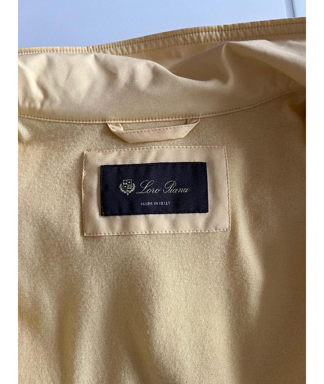 LORO PIANA Желтая кашемировая куртка, фото 7