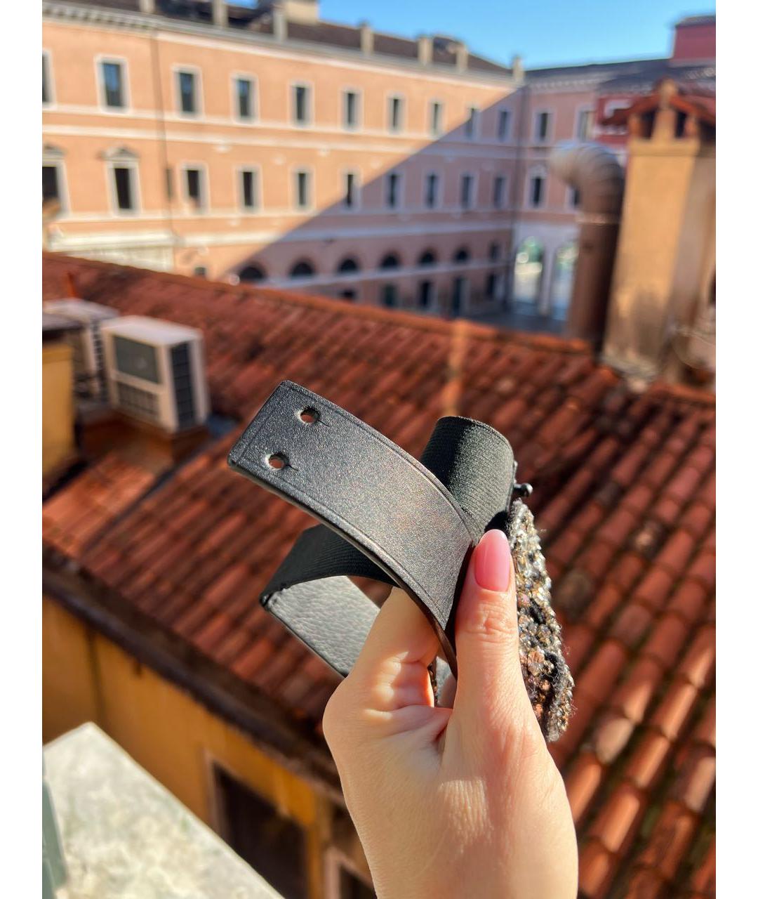 LANVIN Черный кожаный ремень, фото 2