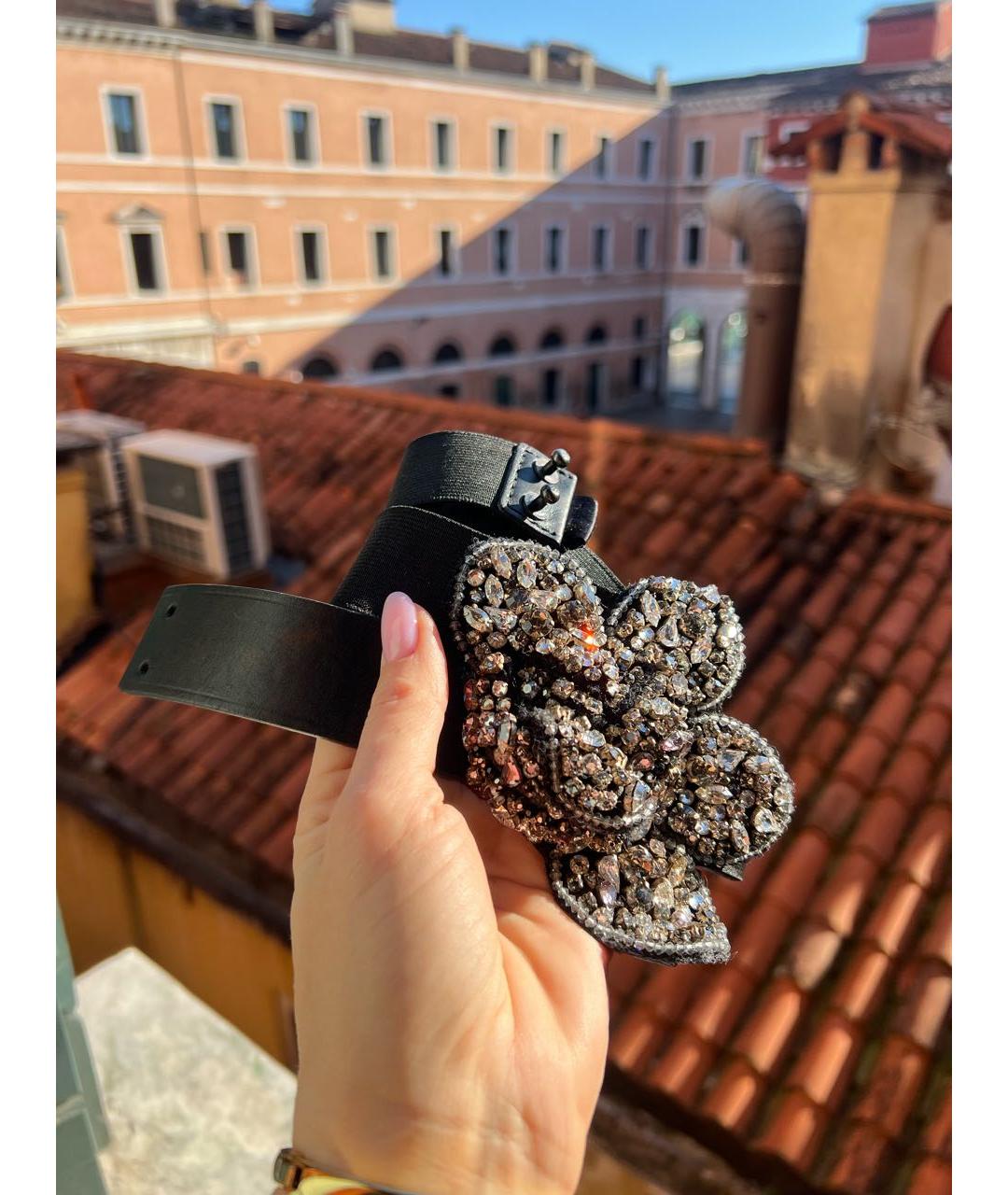 LANVIN Черный кожаный ремень, фото 5