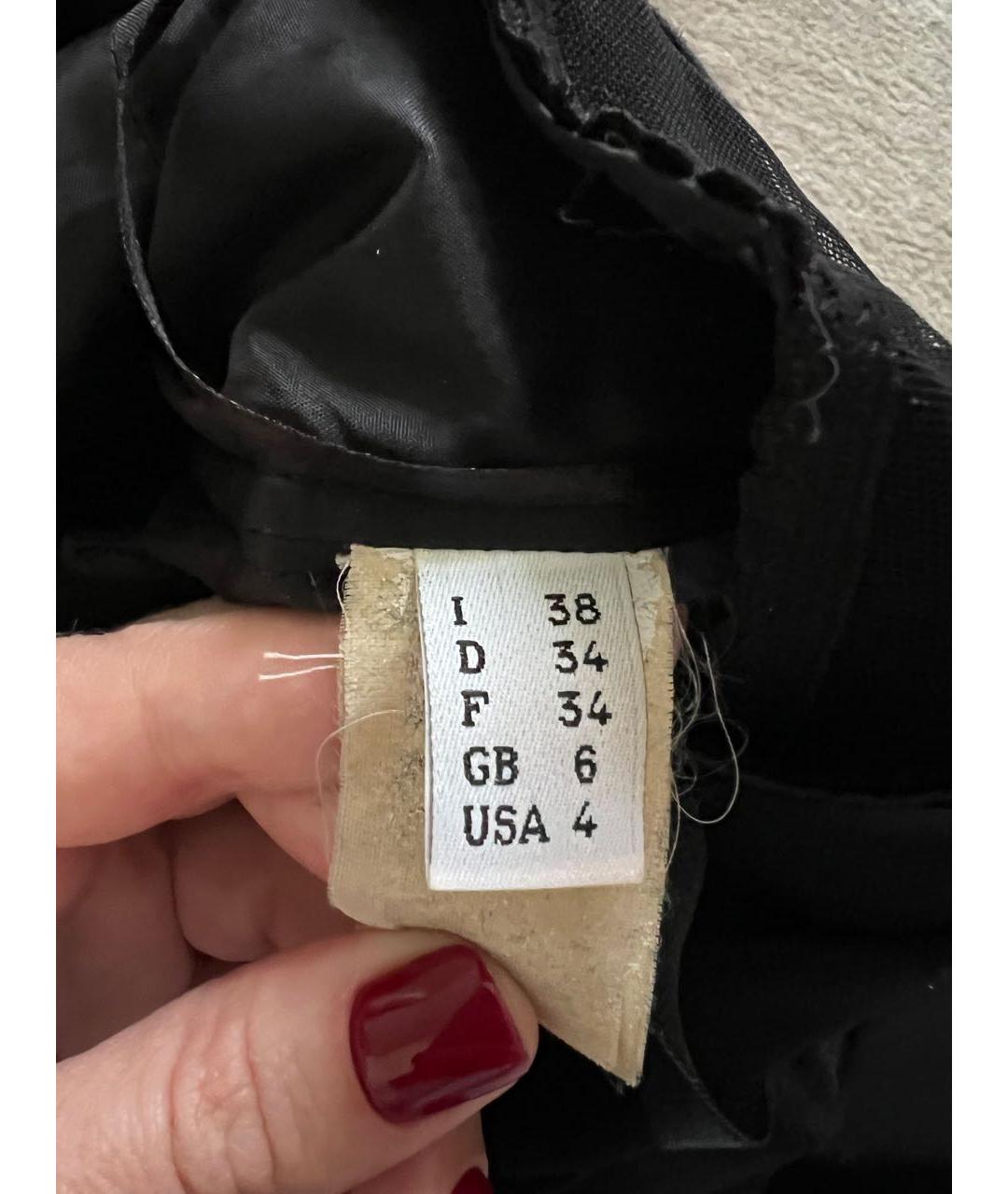 MOSCHINO Черное вискозное коктейльное платье, фото 7