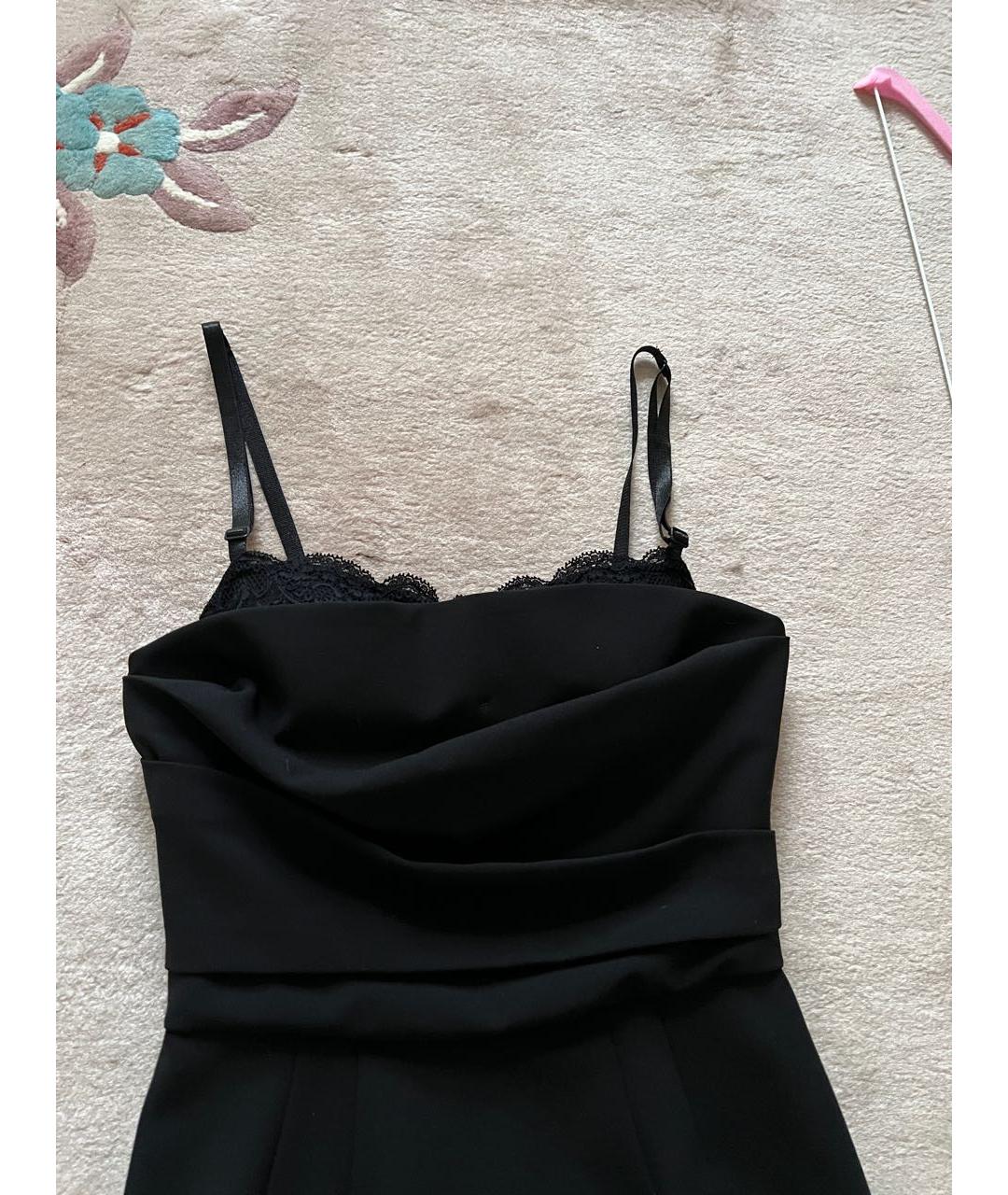 MOSCHINO Черное вискозное коктейльное платье, фото 5