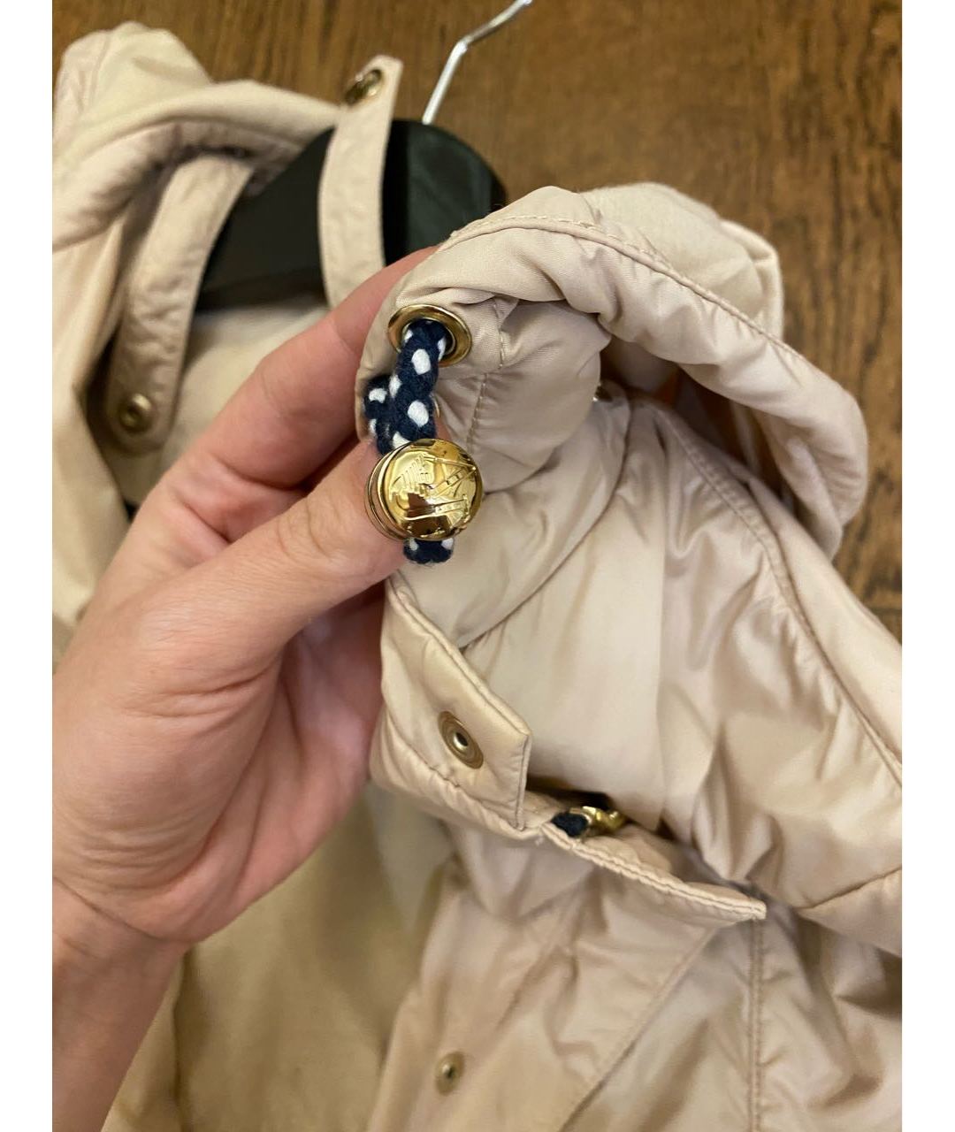 EMPORIO ARMANI Бежевая полиэстеровая куртка, фото 5