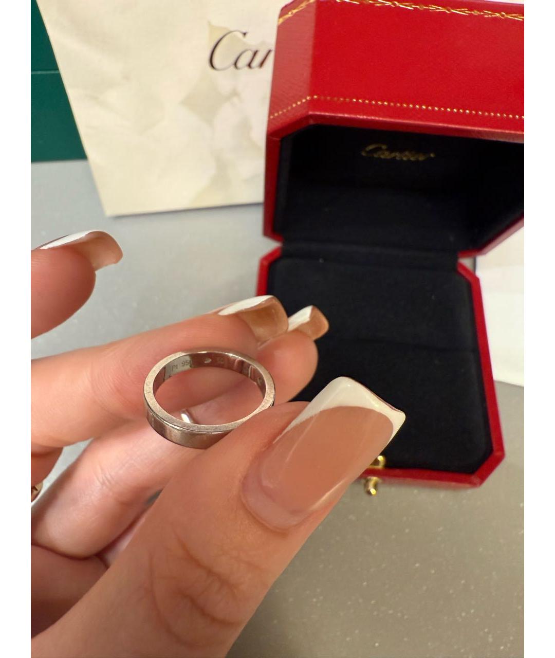 CARTIER Серое платиновое кольцо, фото 2