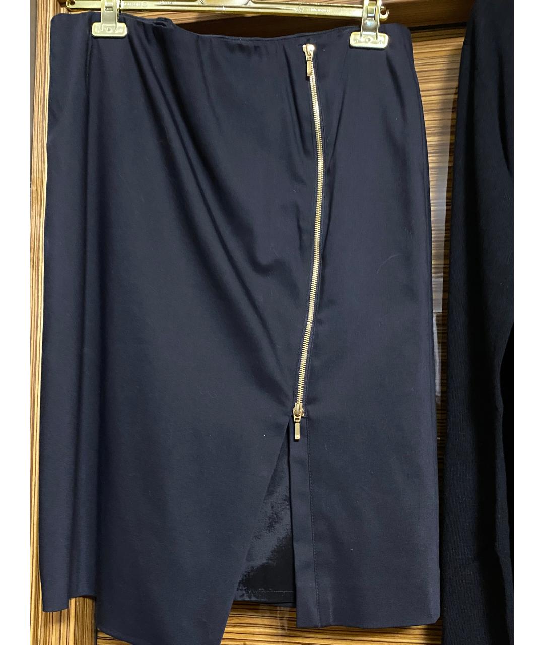 ESCADA Черный хлопко-эластановый костюм с юбками, фото 3