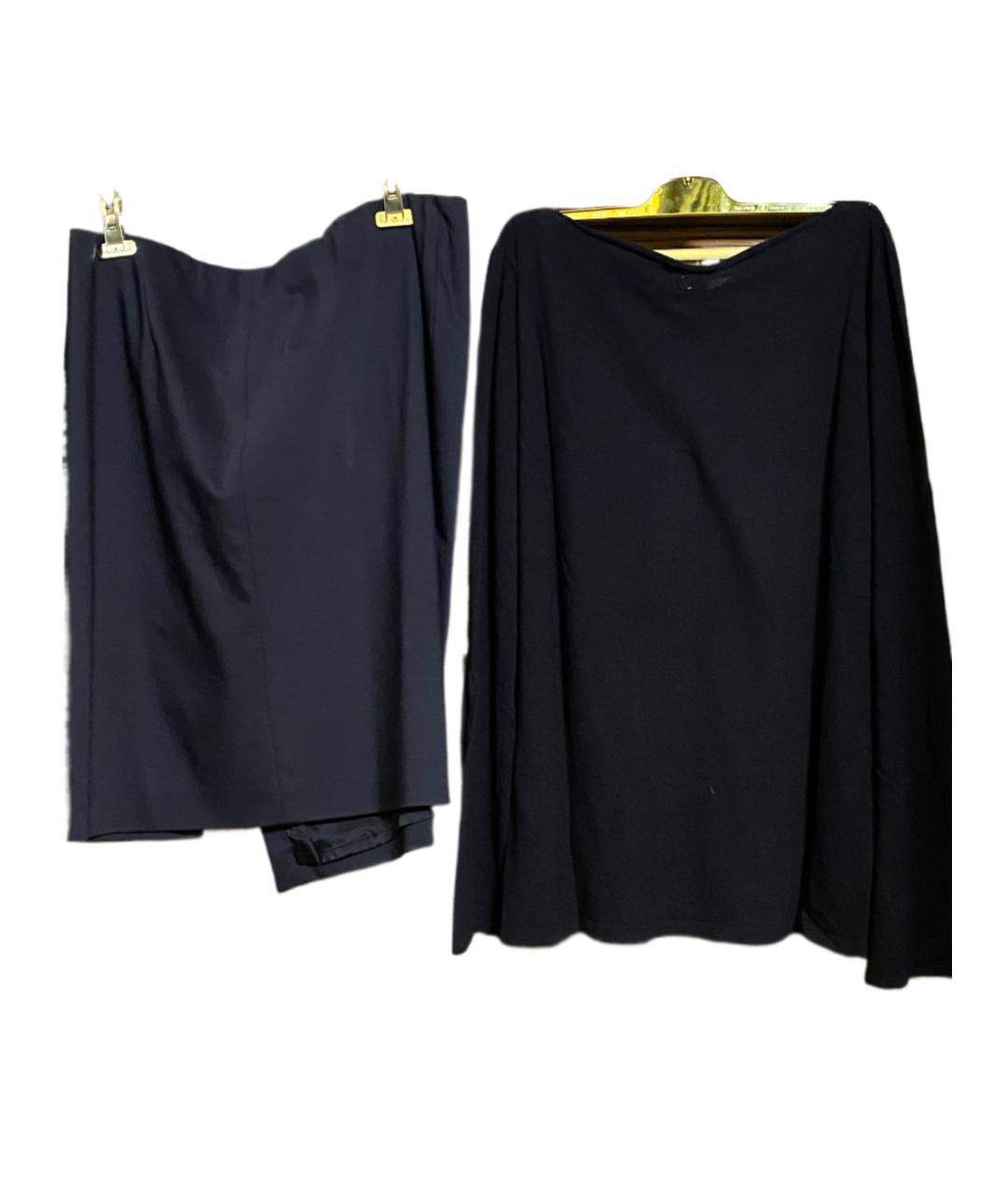 ESCADA Черный хлопко-эластановый костюм с юбками, фото 2