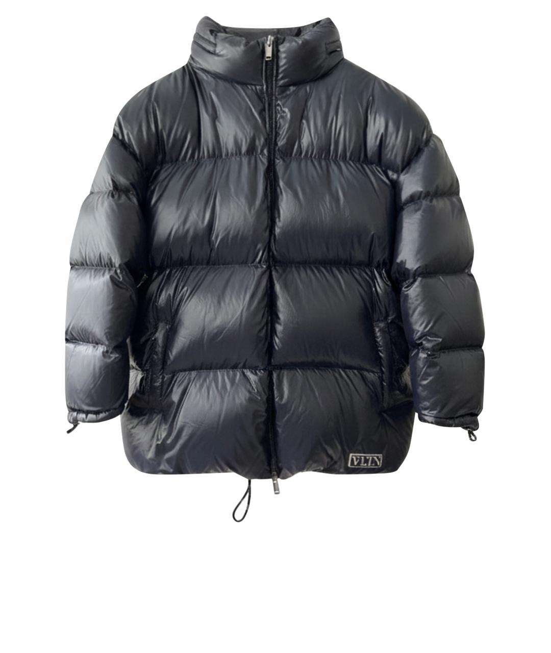 VALENTINO Синяя полиамидовая куртка, фото 1