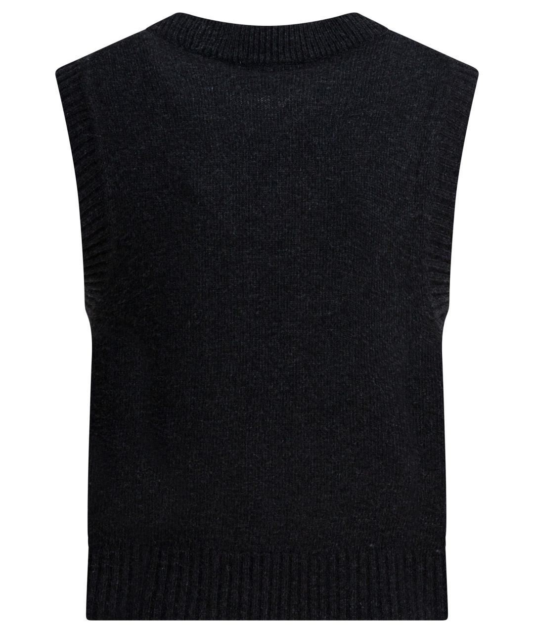 GANNI Черный шерстяной джемпер / свитер, фото 2