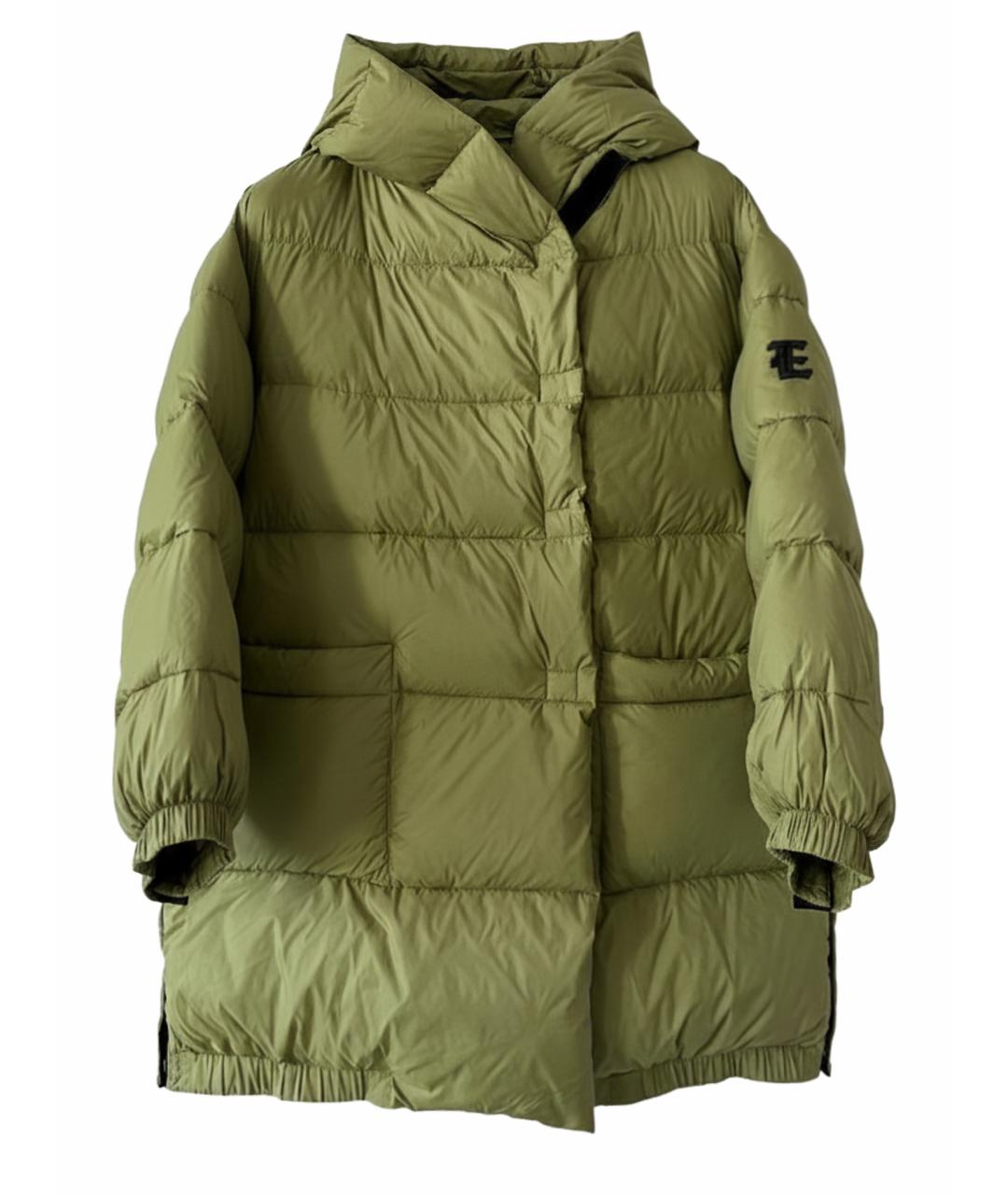 ERMANNO SCERVINO Хаки вискозная куртка, фото 1