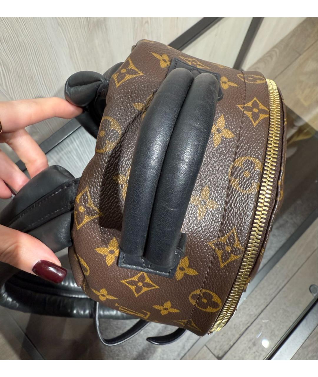 LOUIS VUITTON Коричневый рюкзак, фото 6