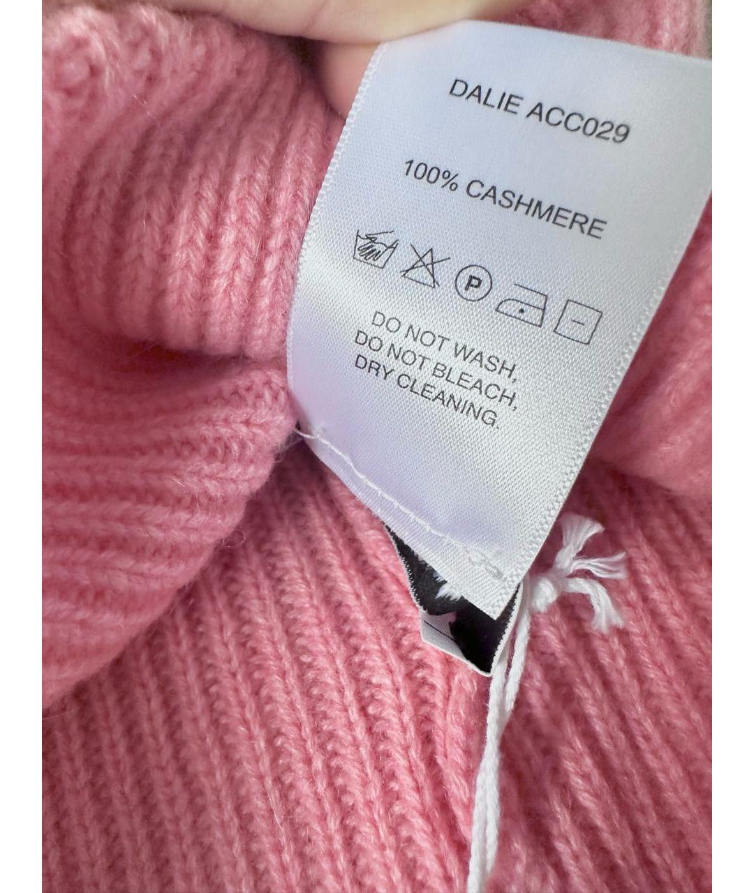 SPORTY AND RICH Розовая кашемировая шапка, фото 3