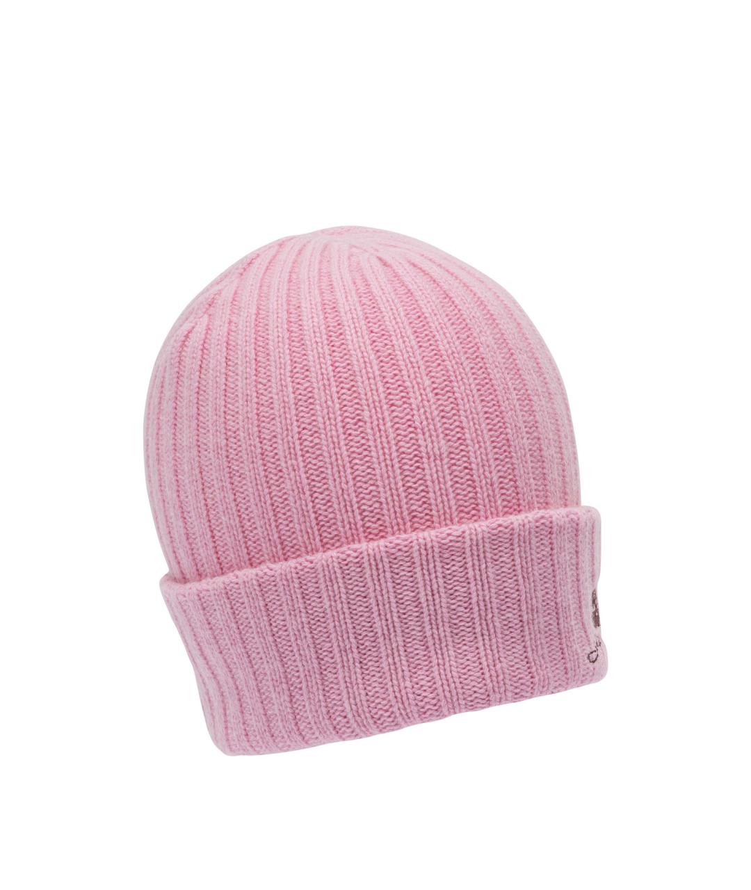 GANNI Розовая шерстяная шапка, фото 2