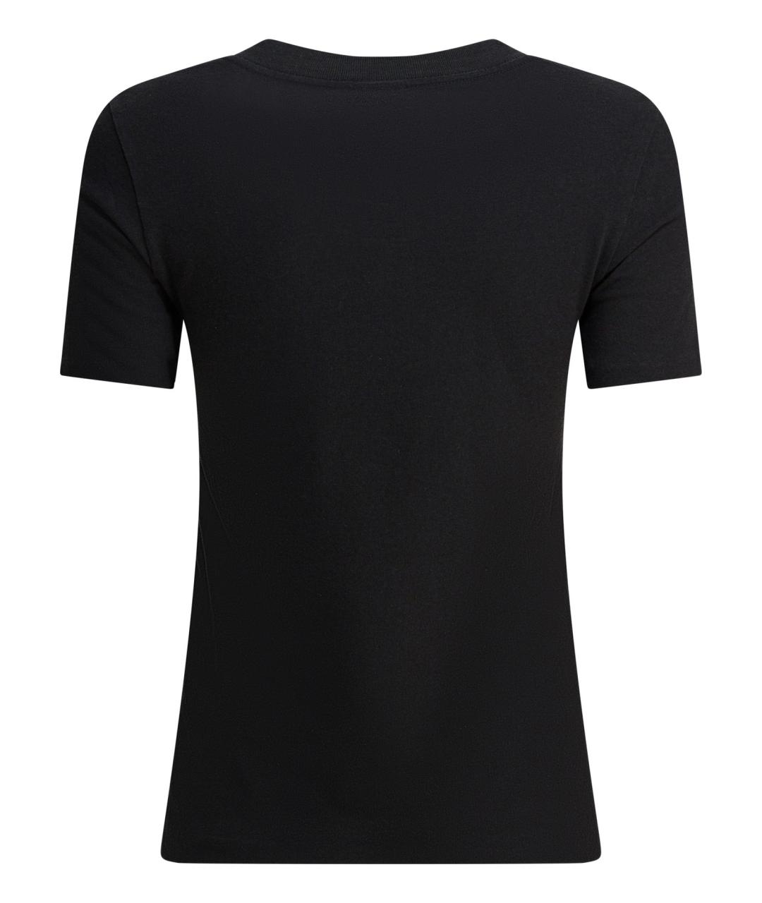 CHLOE Черная хлопковая футболка, фото 2