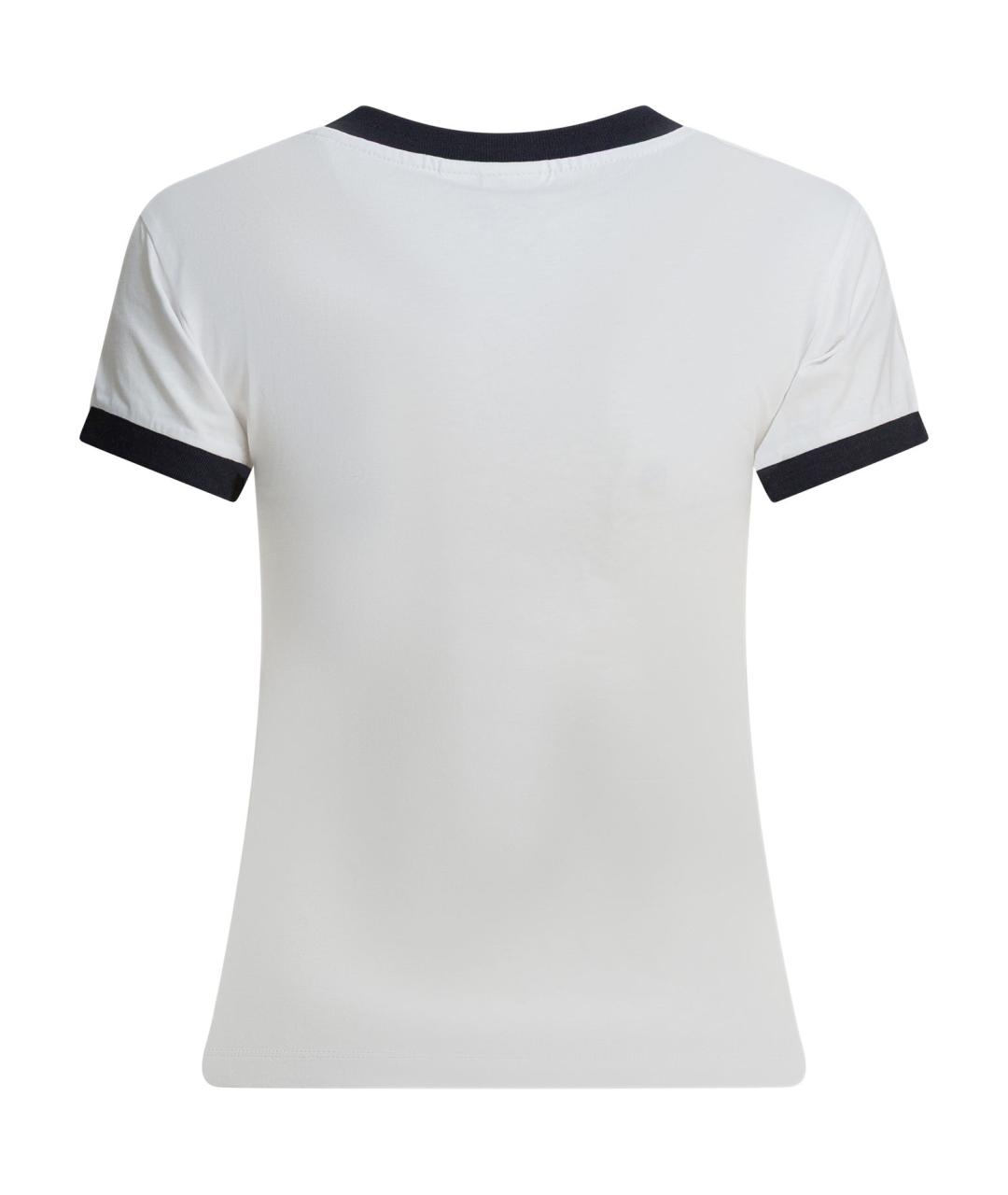 GANNI Белая хлопковая футболка, фото 2