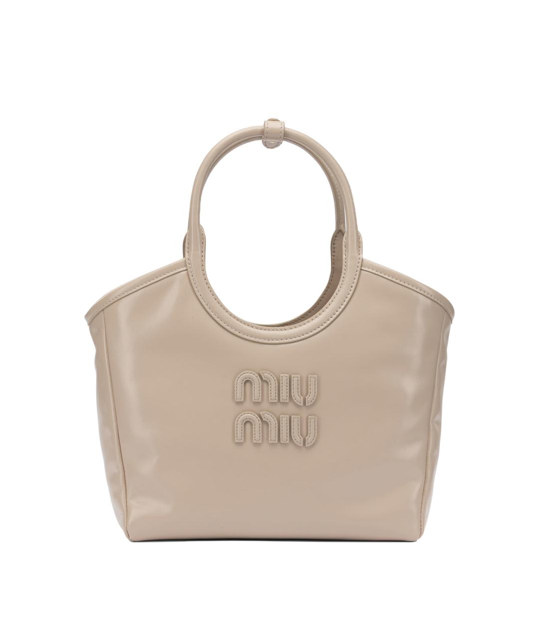 MIU MIU Розовая кожаная сумка тоут, фото 1