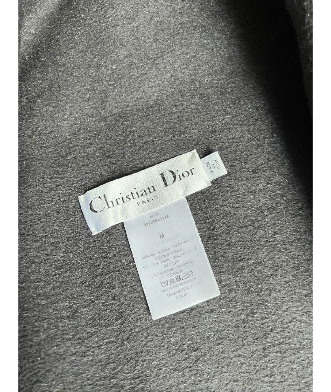 CHRISTIAN DIOR Черный кашемировый жилет, фото 3