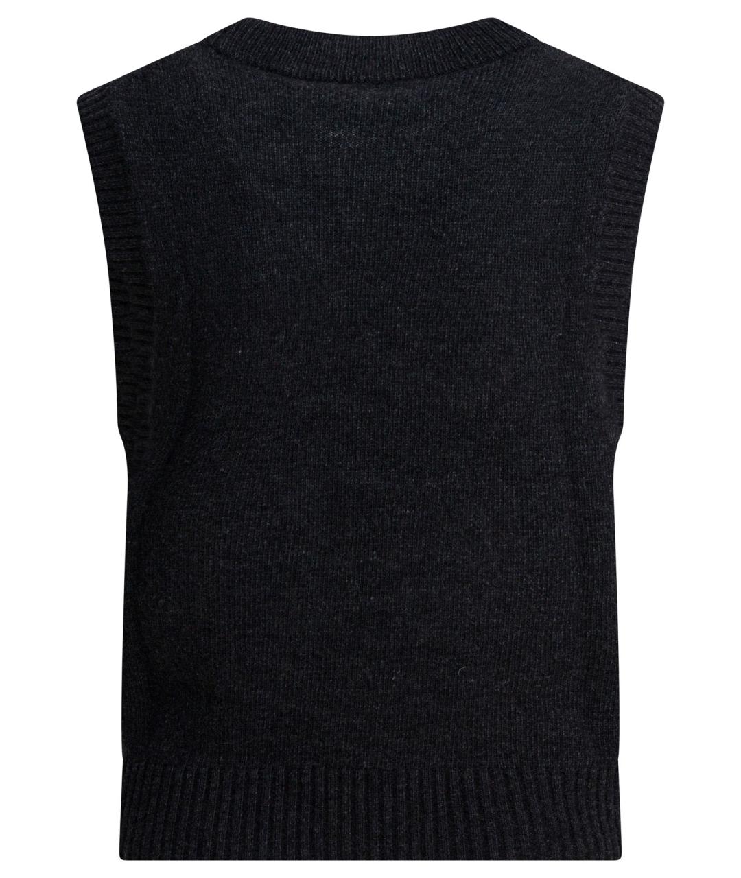 GANNI Черная шерстяная жилетка, фото 2