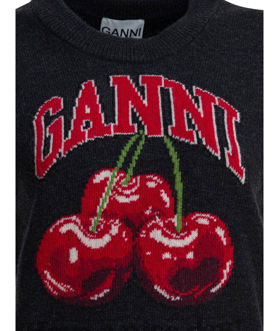 GANNI Черная шерстяная жилетка, фото 3