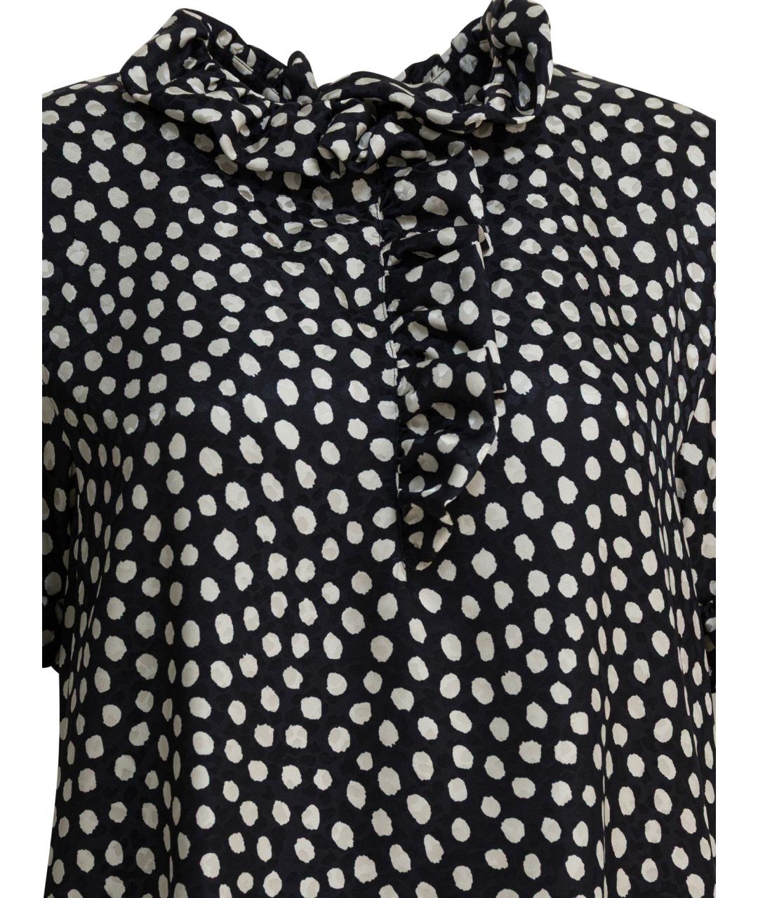 CHLOE Черное шелковое повседневное платье, фото 3