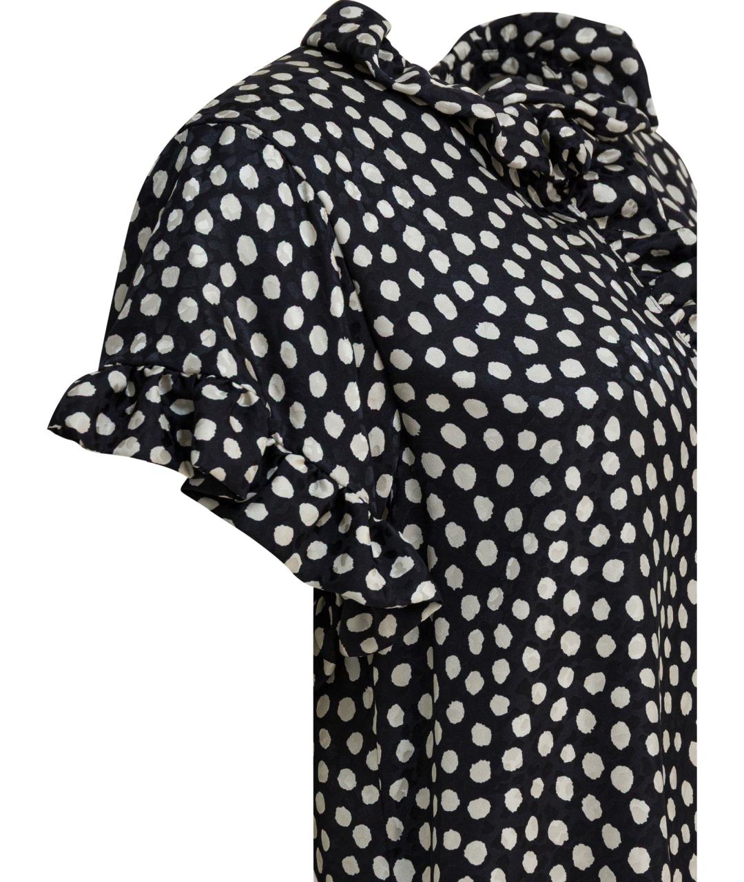 CHLOE Черное шелковое повседневное платье, фото 4