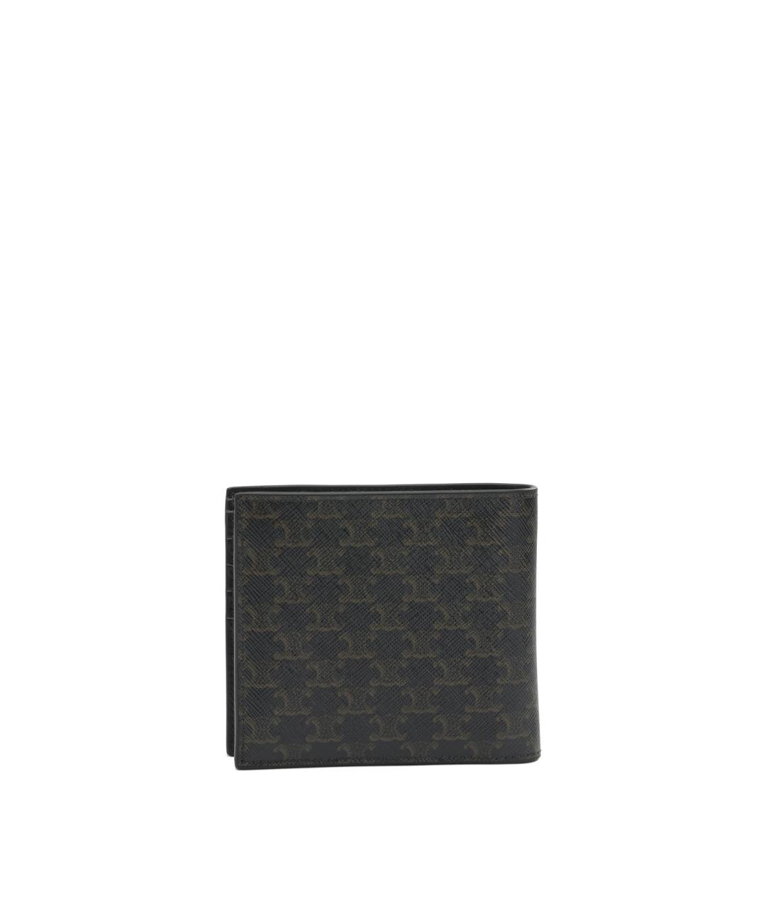 CELINE Черный кожаный кошелек, фото 3