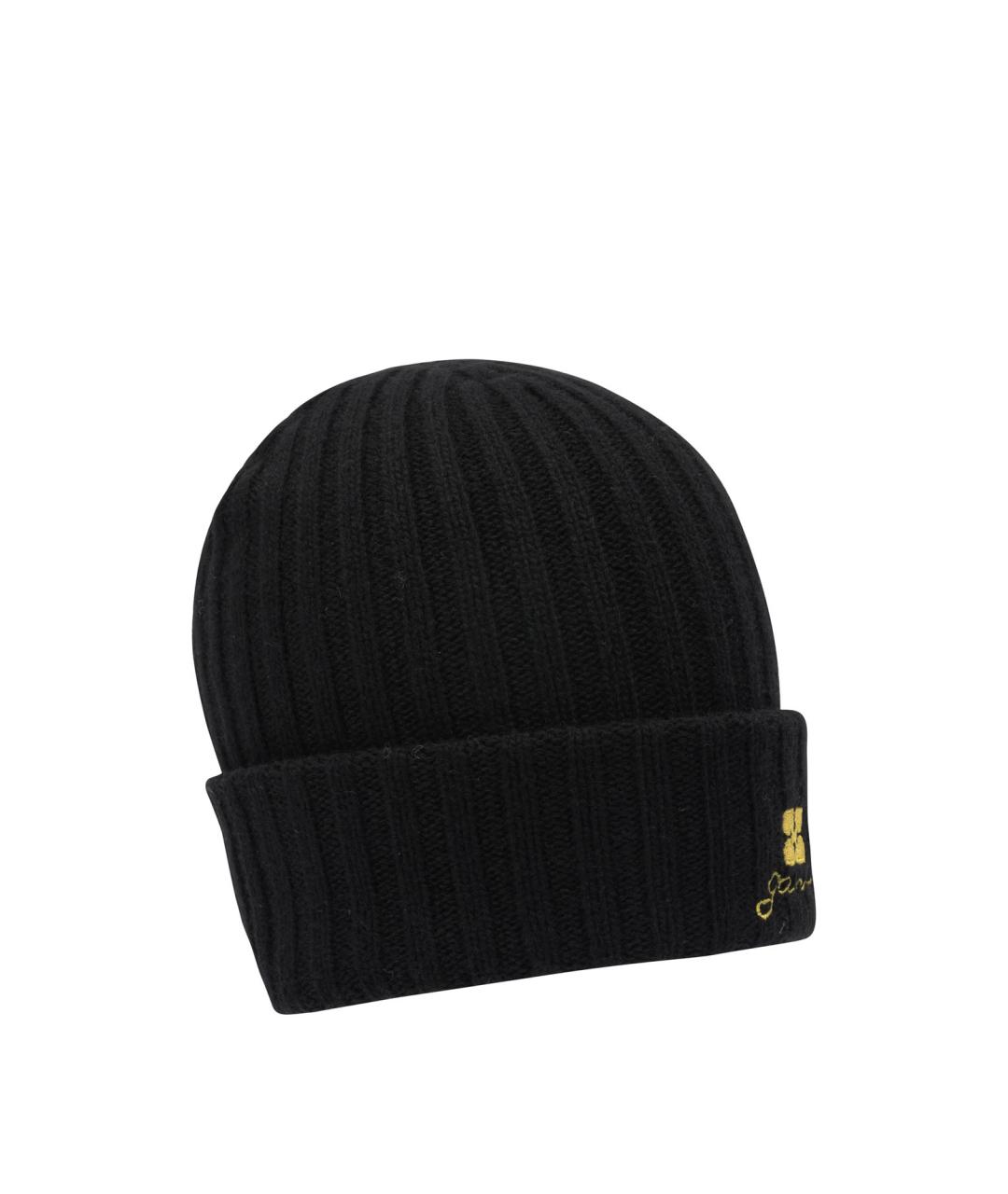 GANNI Черная шерстяная шляпа, фото 2