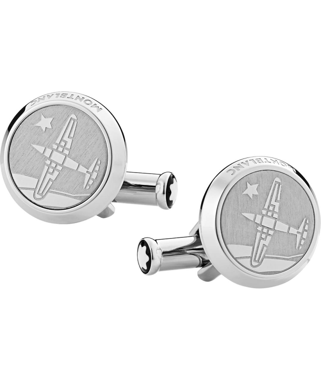 MONTBLANC Серебряные металлические запонки, фото 1