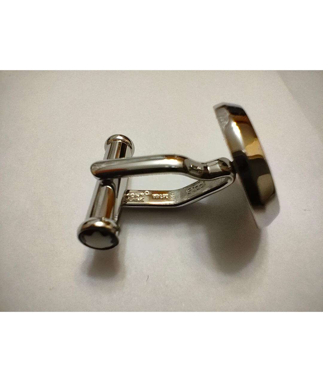 MONTBLANC Серебряные металлические запонки, фото 6