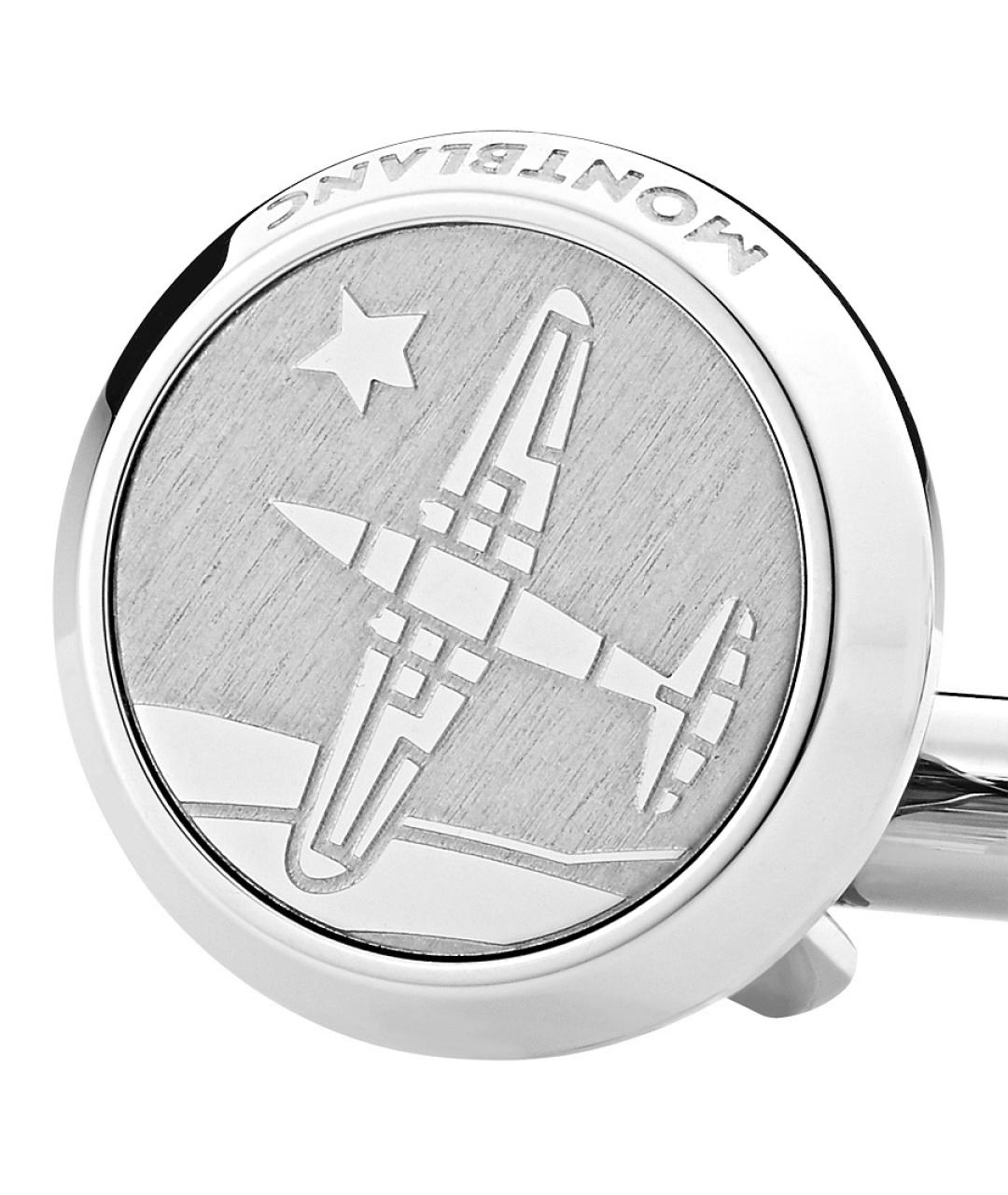 MONTBLANC Серебряные металлические запонки, фото 2