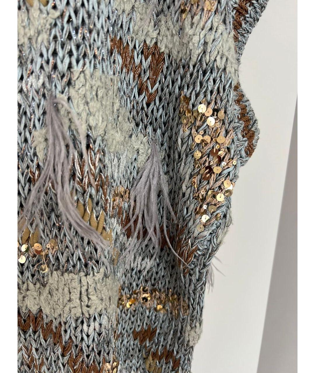 BRUNELLO CUCINELLI Серая хлопковая жилетка, фото 3