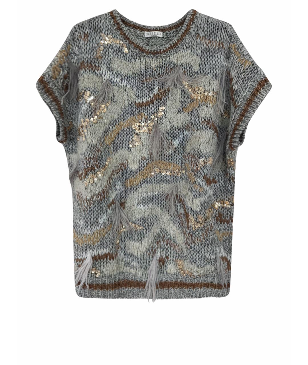 BRUNELLO CUCINELLI Серая хлопковая жилетка, фото 1