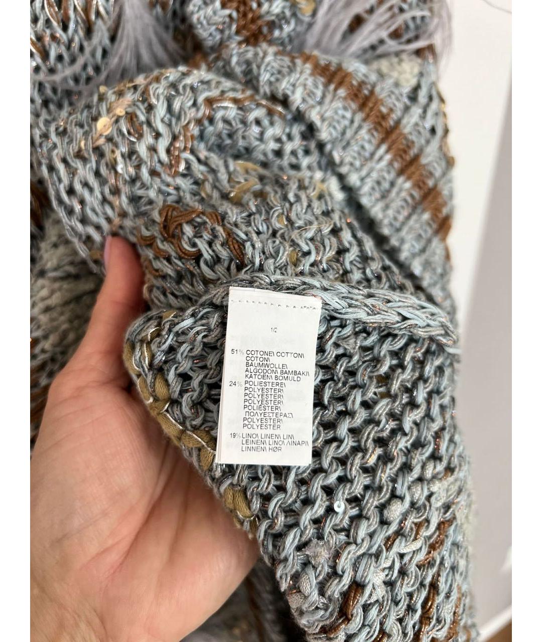 BRUNELLO CUCINELLI Серая хлопковая жилетка, фото 6