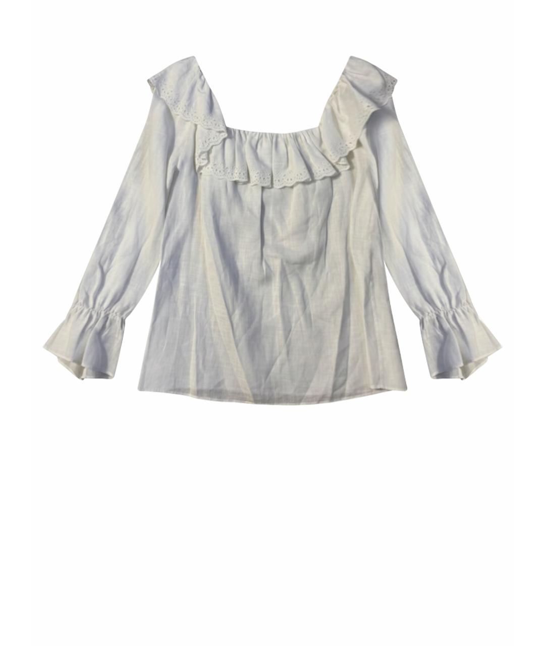 CELINE Белая хлопковая блузы, фото 1