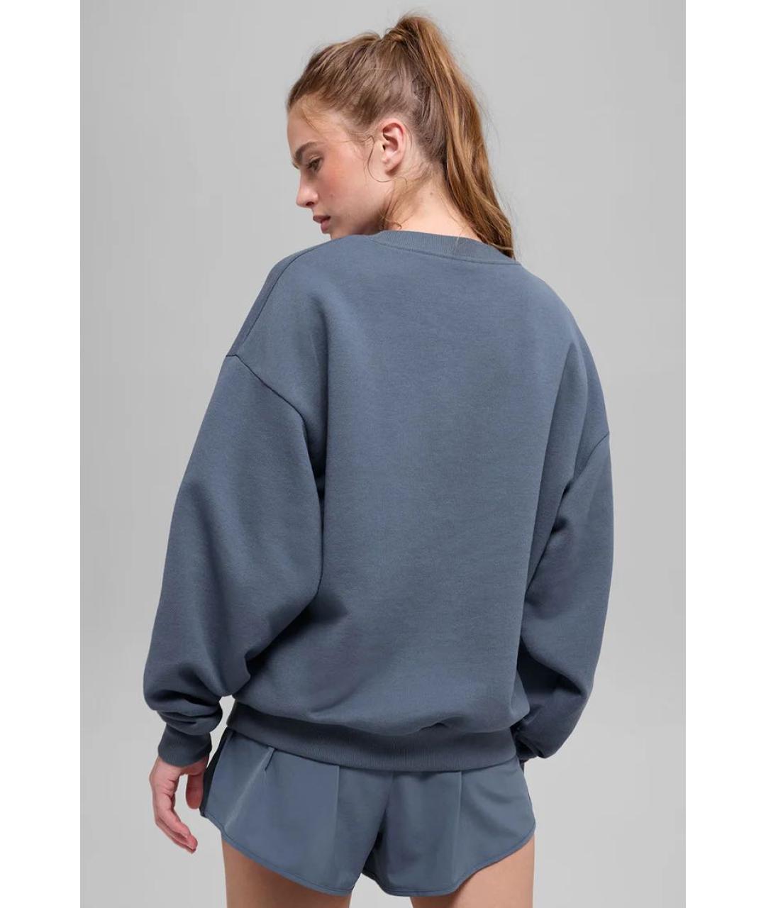 ALO YOGA Голубой хлопковый спортивные костюмы, фото 3