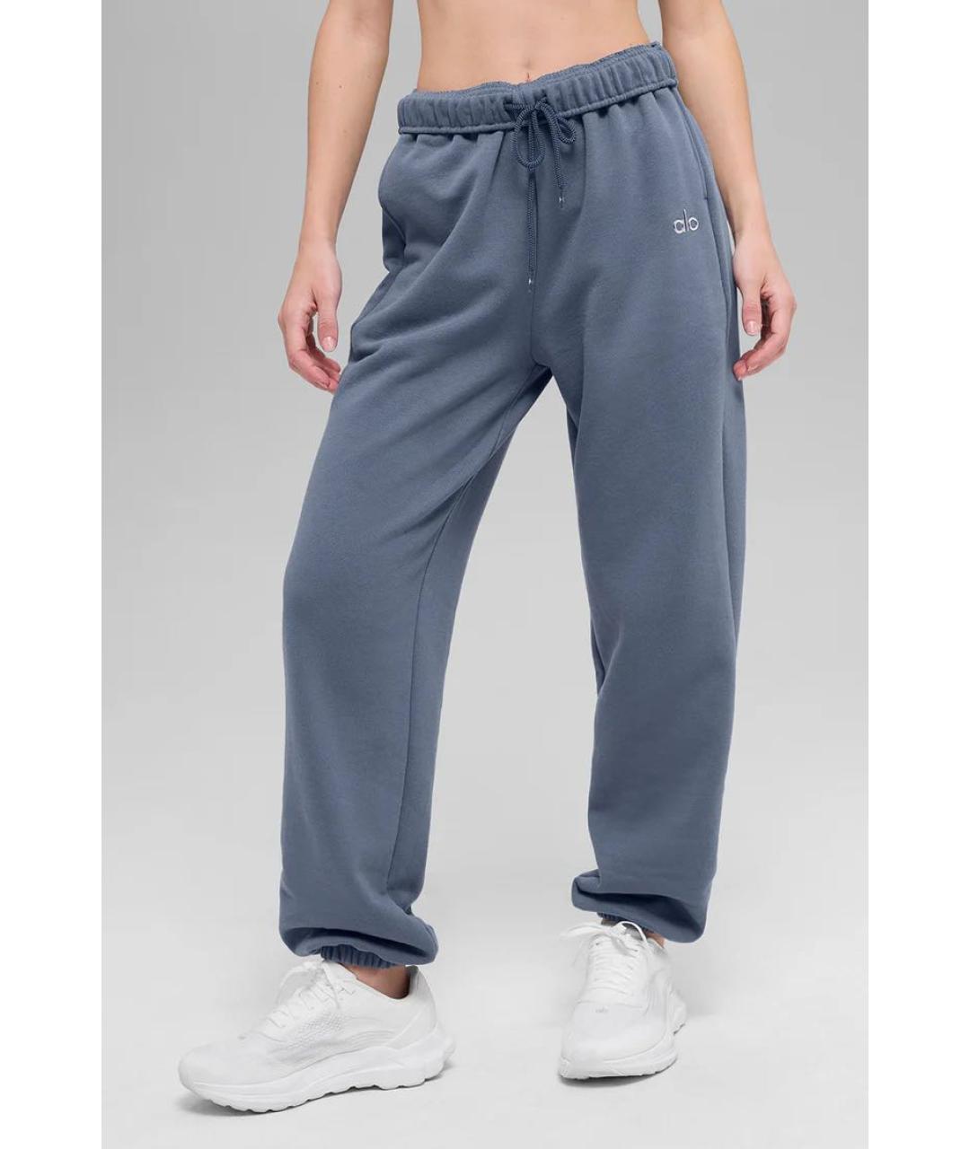 ALO YOGA Голубой хлопковый спортивные костюмы, фото 4