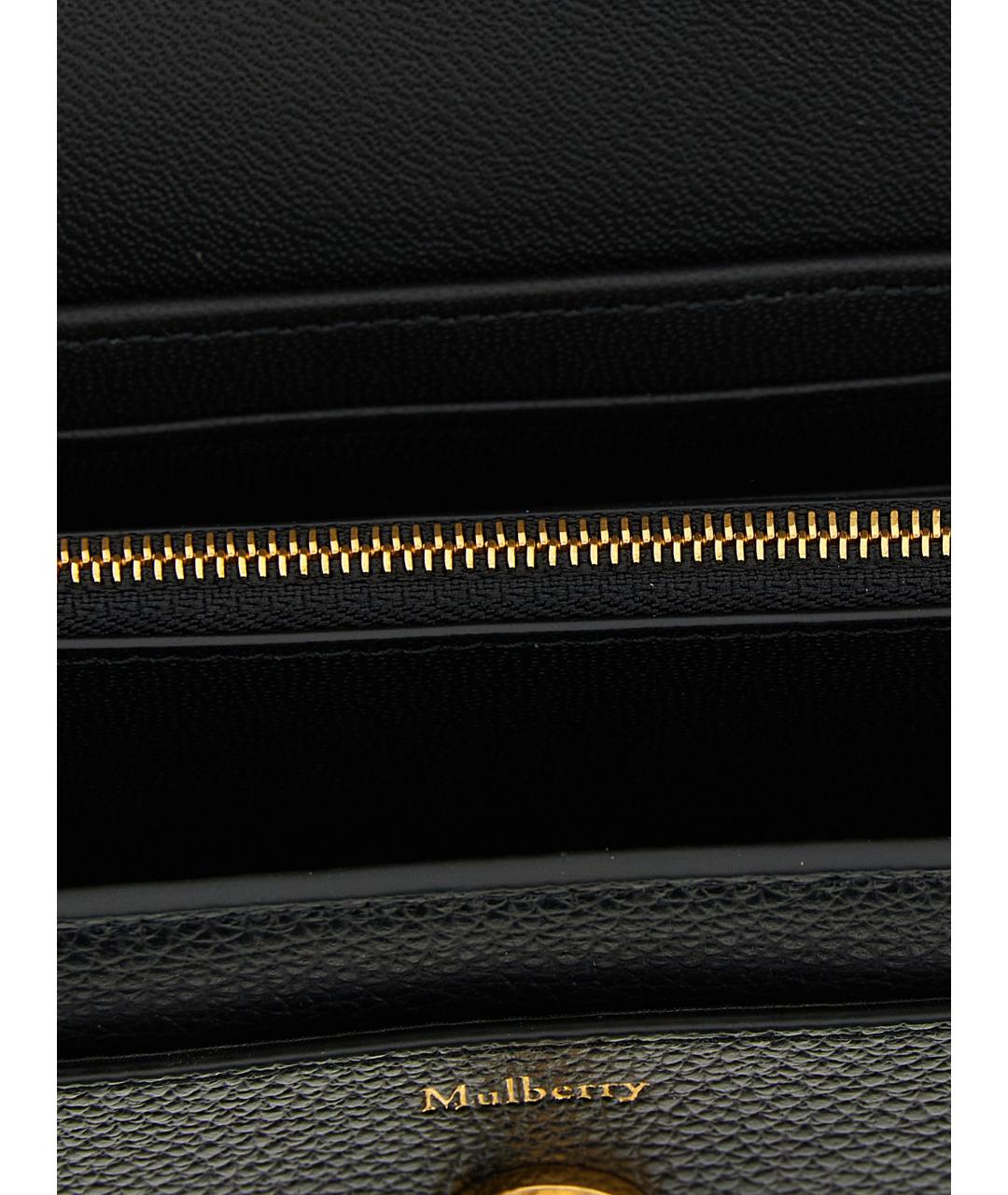 MULBERRY Черный кожаный кошелек, фото 3