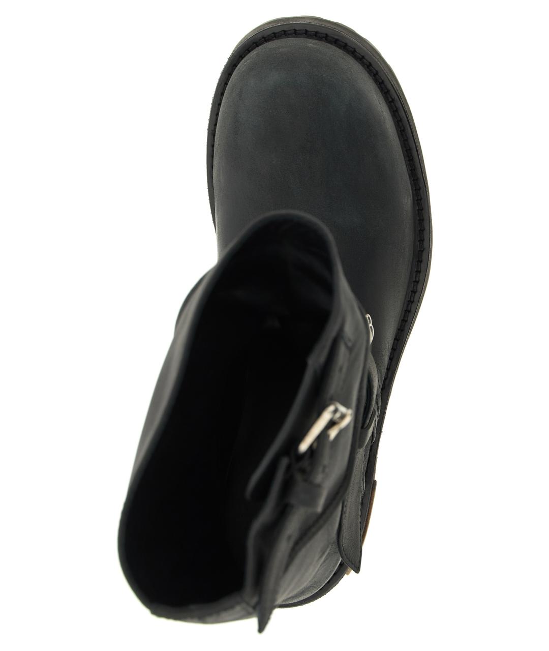 BALENCIAGA Черные кожаные низкие ботинки, фото 4