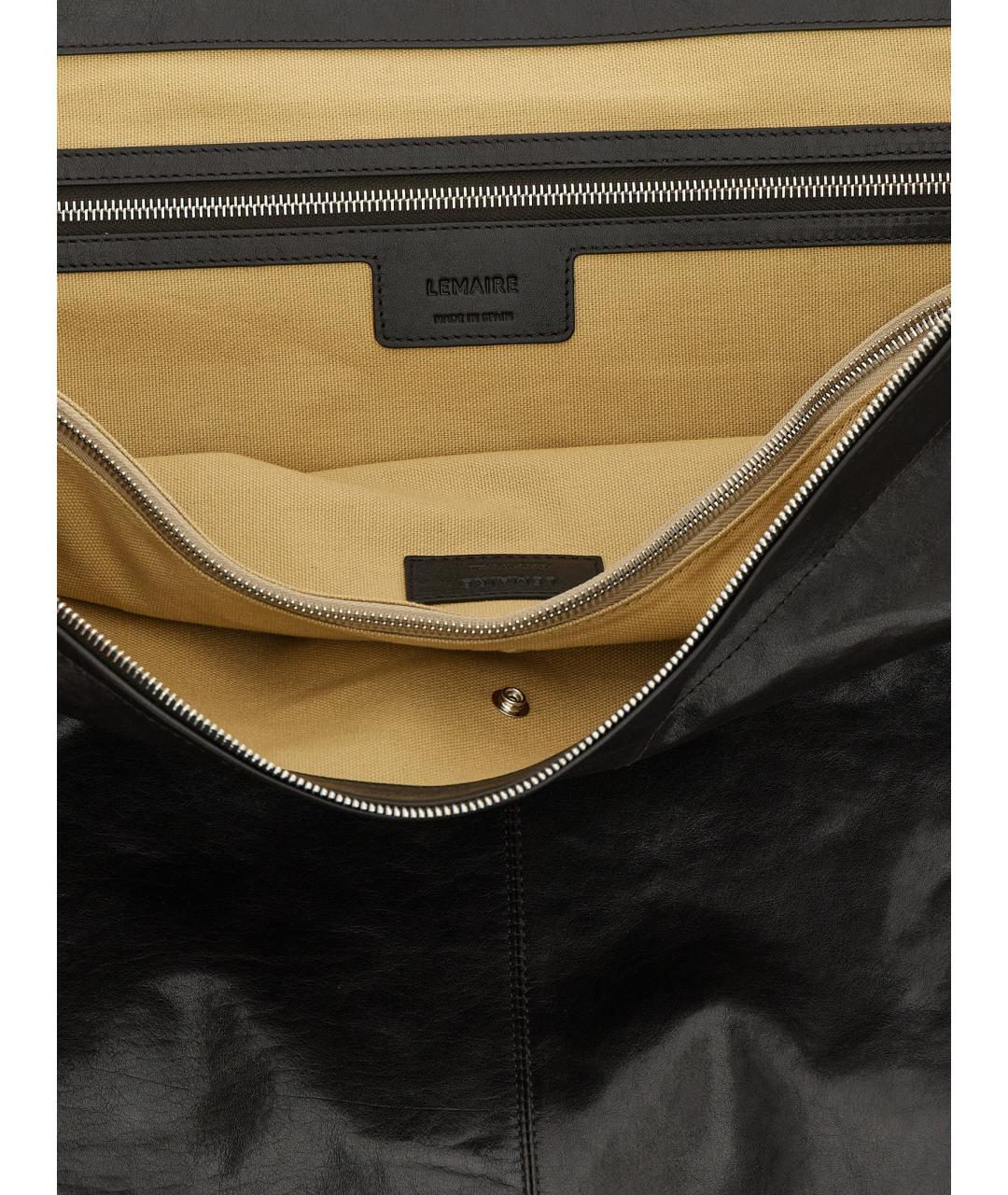 LEMAIRE Коричневая кожаная сумка на плечо, фото 4
