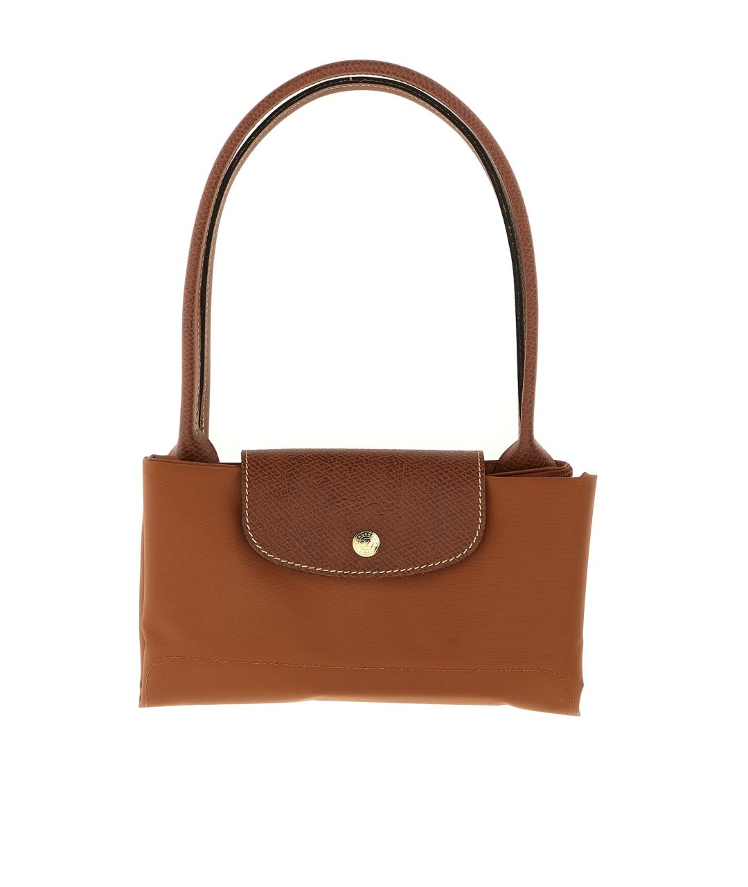 LONGCHAMP Коричневая синтетическая сумка тоут, фото 3