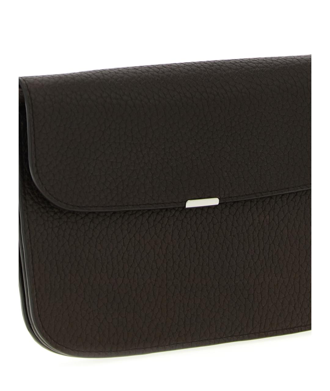 LEMAIRE Коричневая кожаная сумка на плечо, фото 3