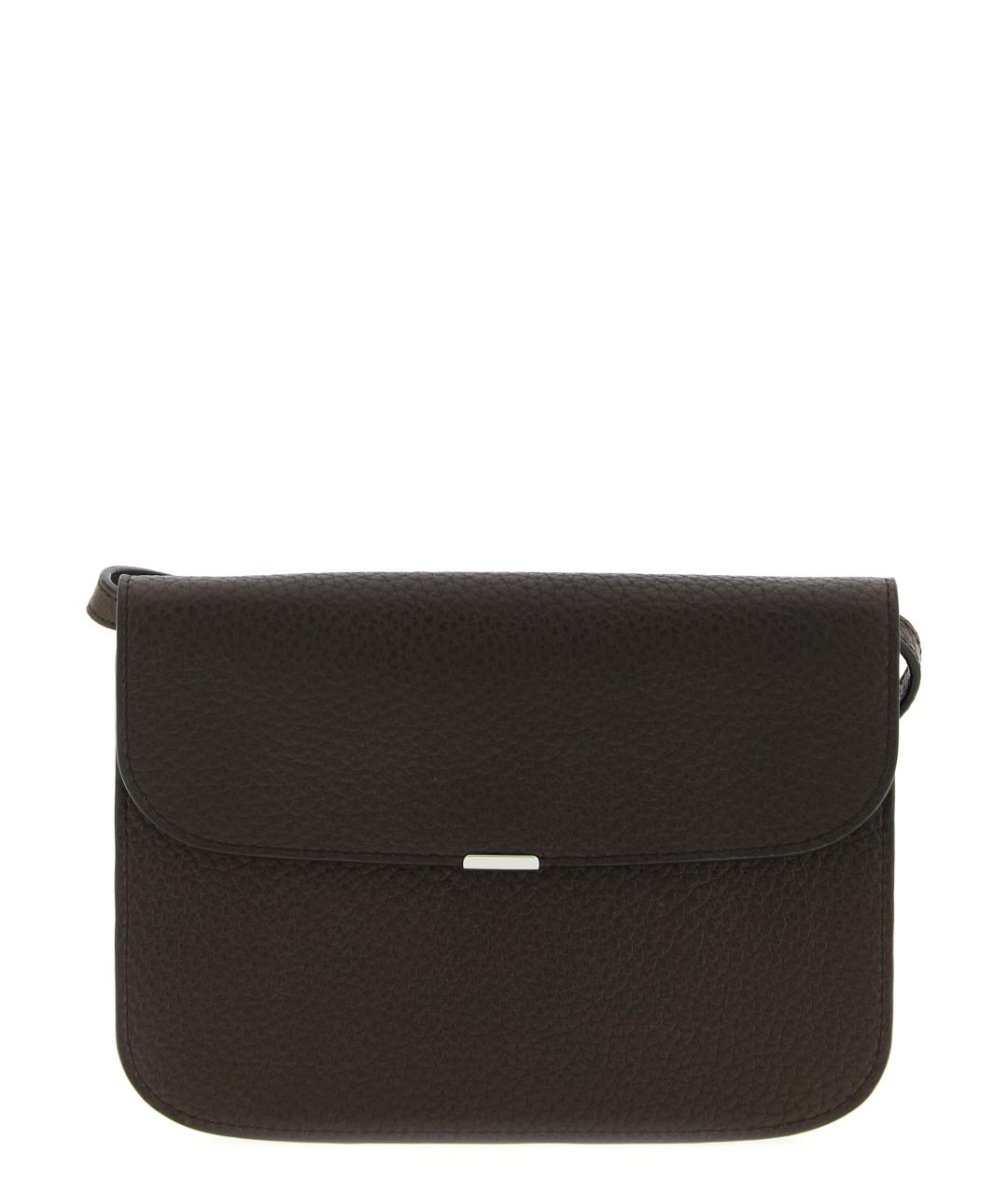 LEMAIRE Коричневая кожаная сумка на плечо, фото 1