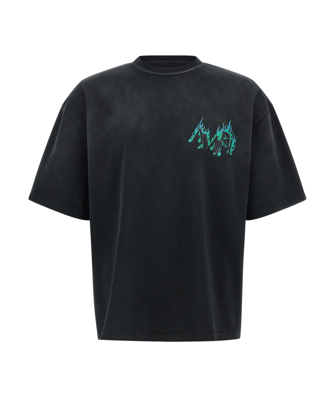 AMIRI Черная хлопковая футболка, фото 1