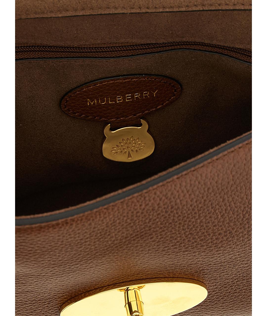 MULBERRY Коричневая кожаная сумка через плечо, фото 4