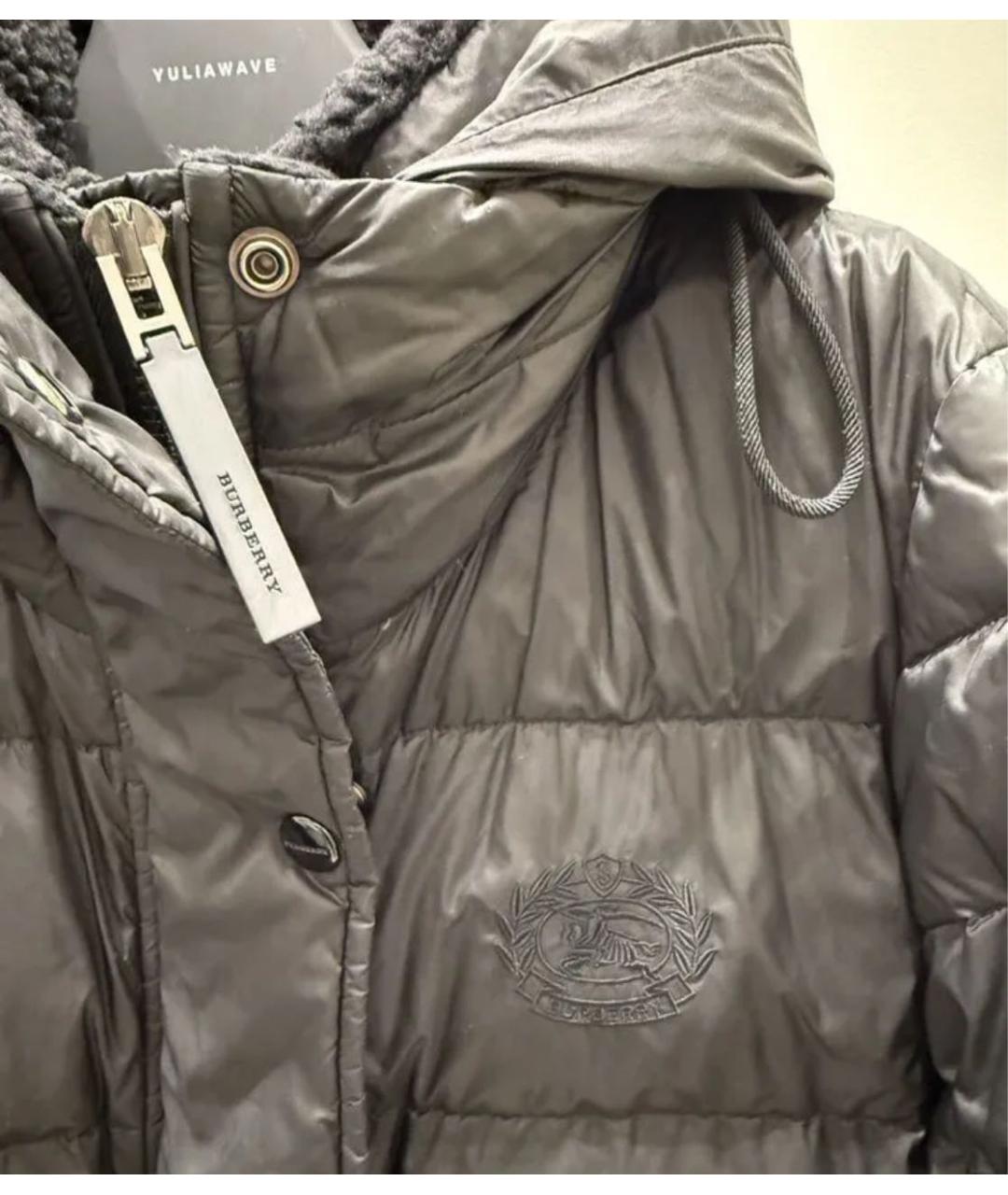 BURBERRY Черный пуховик, фото 5