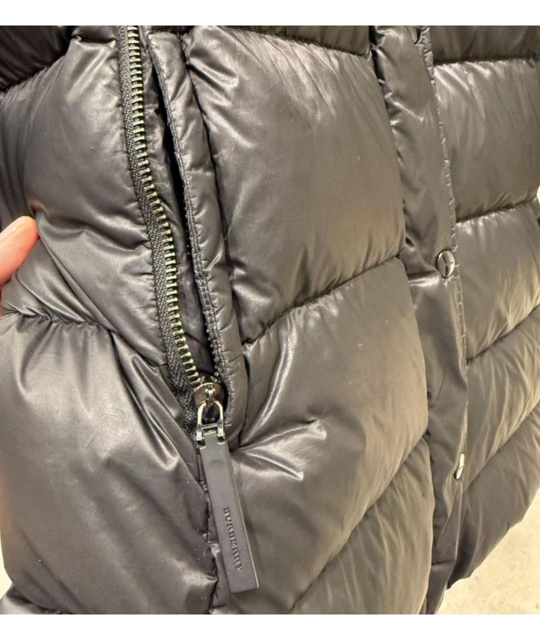 BURBERRY Черный пуховик, фото 3