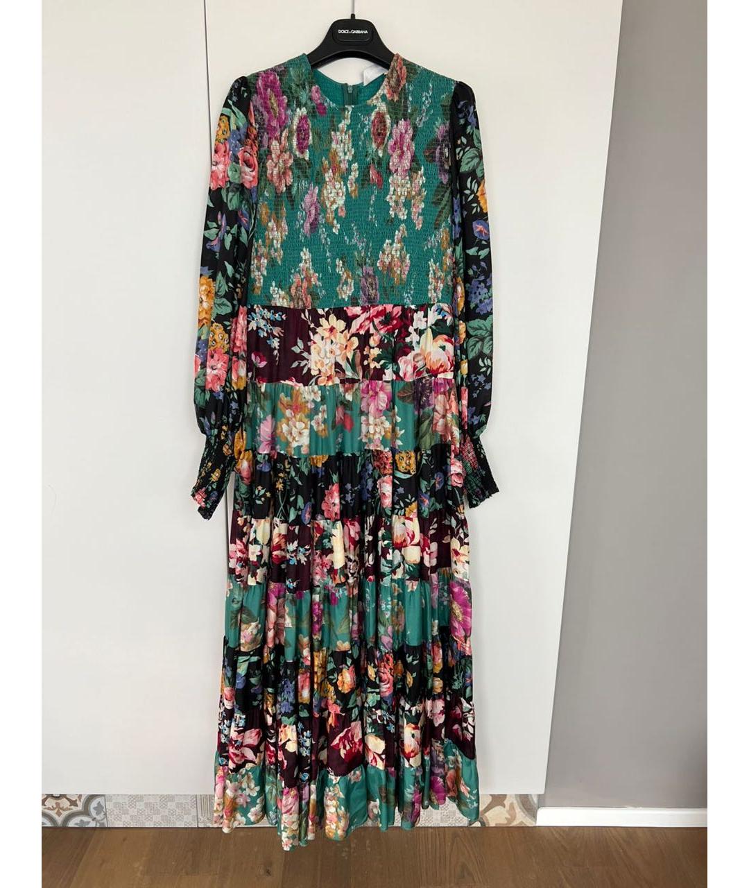 ZIMMERMANN Бирюзовое шелковое коктейльное платье, фото 9