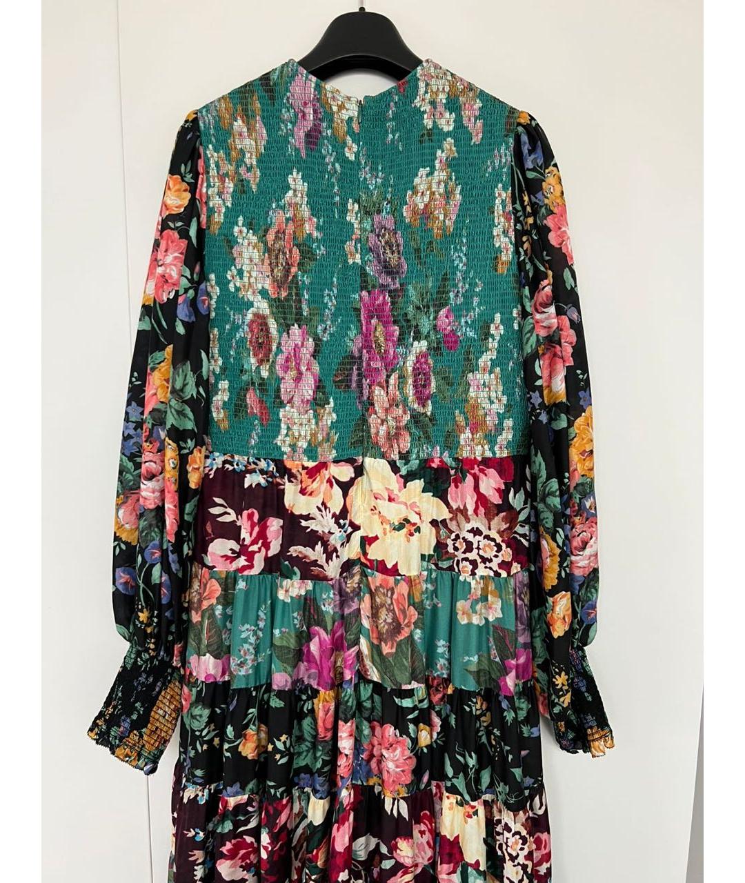 ZIMMERMANN Бирюзовое шелковое коктейльное платье, фото 3