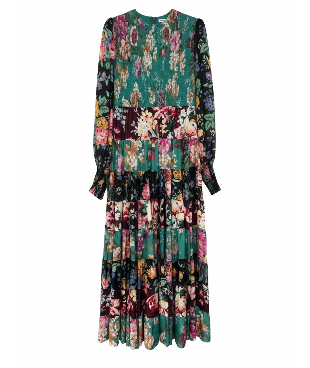 ZIMMERMANN Бирюзовое шелковое коктейльное платье, фото 1