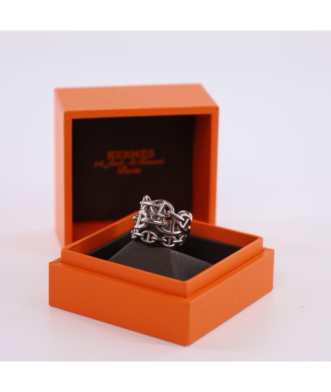 HERMES Серебряное серебряное кольцо, фото 2