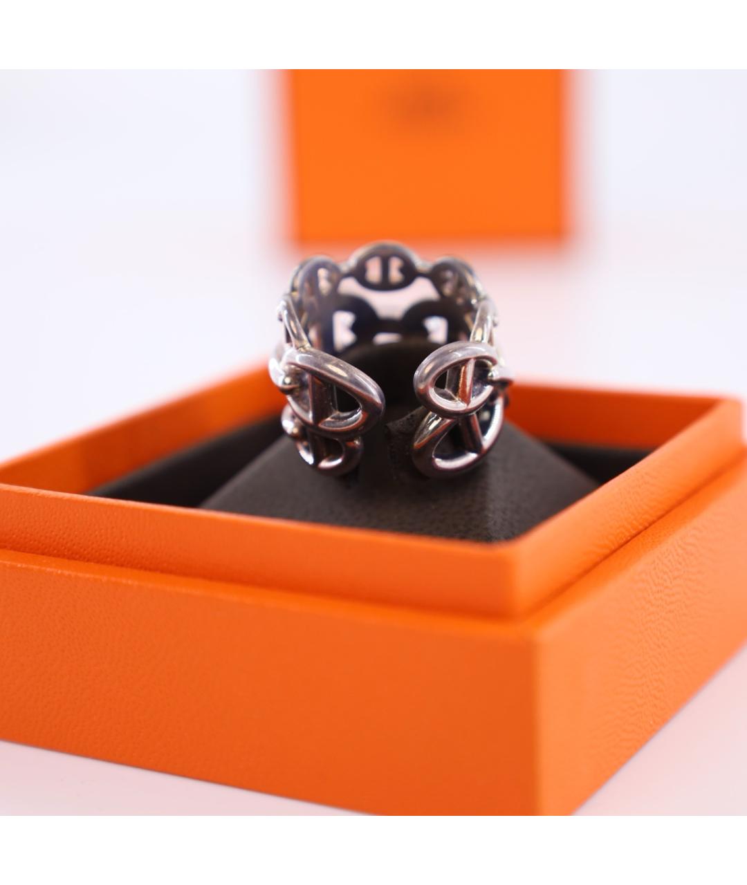 HERMES Серебряное серебряное кольцо, фото 4