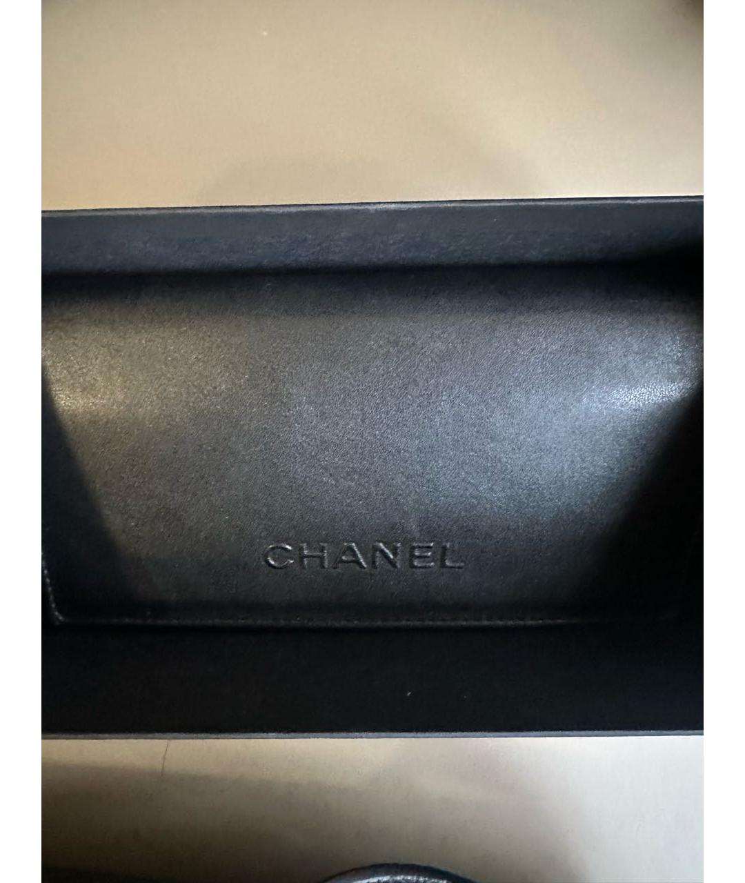 CHANEL Черные пластиковые солнцезащитные очки, фото 6